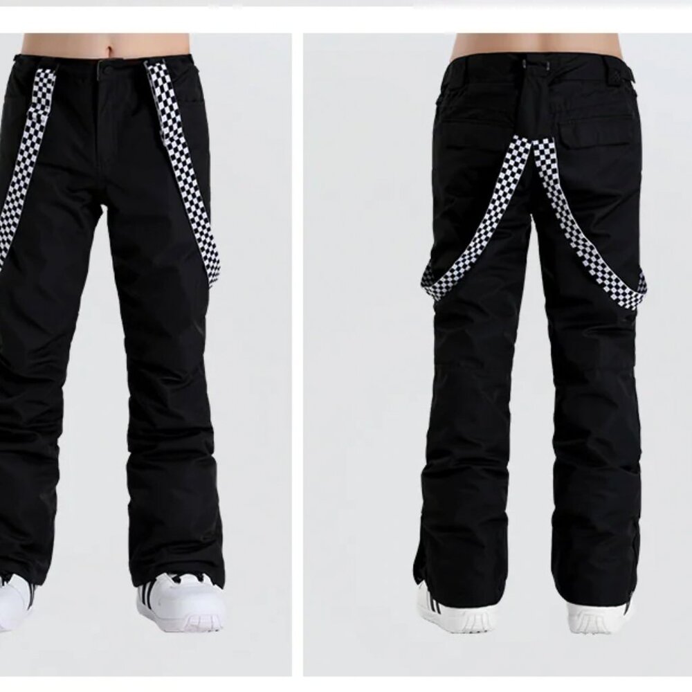 NWT SMN Women's Highland Bib Ski Pants in Black | Snow Wear - XS
